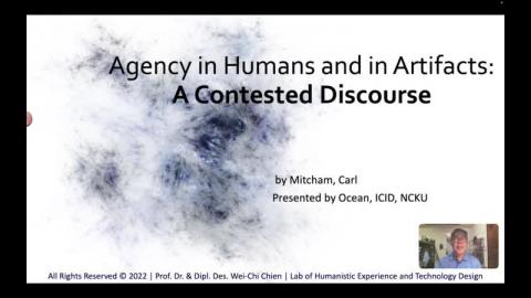 (student review) Agency in Humans and in Artifacts A Contested Discourse