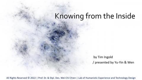 (student review) Knowing from the Inside.