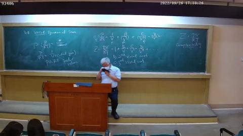 On-line Lecture 化工熱力學 - 2022/09/26 17:10