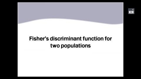 （多W8）判別分析 4 Fishers method.mp4