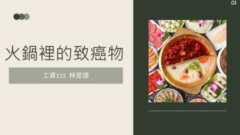 1112TIDL(課調老師:張雅雯教授)_工資系林昱捷_112.5.1_火鍋裡的致癌物