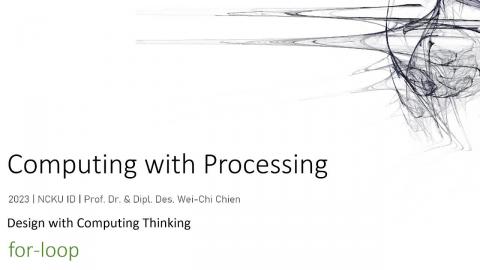 Processing 08 for loop
