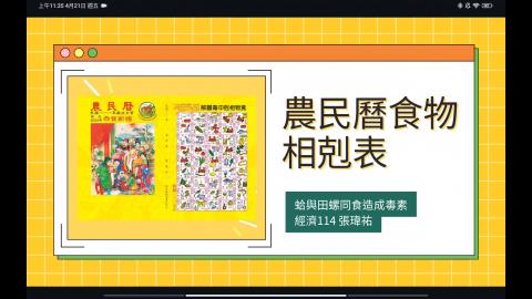 (56888)1112TIDL(課調老師:張雅雯教授)_經濟系張瑋祐_112.5.29_蛤與田螺同食造成毒素
