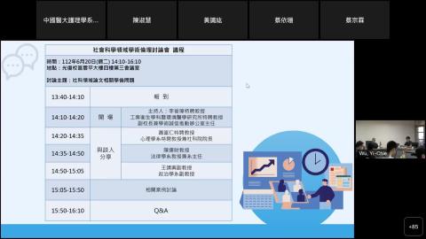 社會科學領域學術倫理討論會