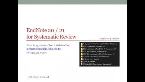 01. Intro. & Import into EndNote