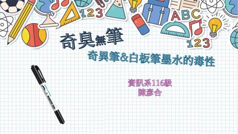 (61599)1122TIDL(課調老師:張雅雯教授)_資訊系陳彥合_113.5.20_奇異筆的毒氣