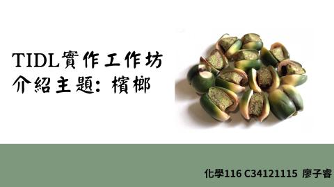 (61605)1122TIDL(課調老師:張雅雯教授)_化學系廖子睿_113.5.20_檳榔對人體的危害