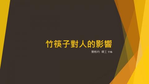 (61613)1122TIDL(課調老師:張雅雯教授)_環工系劉柏均_113.5.27_竹筷子對人的影響