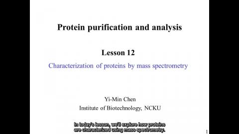 蛋白質: MS protein analysis - 英文字幕版 250407