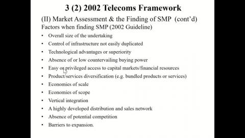 TELECOMMUNICATIONS INDUSTRY POLICY AND REGULATION0429-1