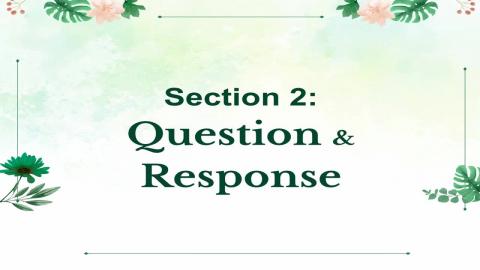 Section 2: Questions & Responses updated