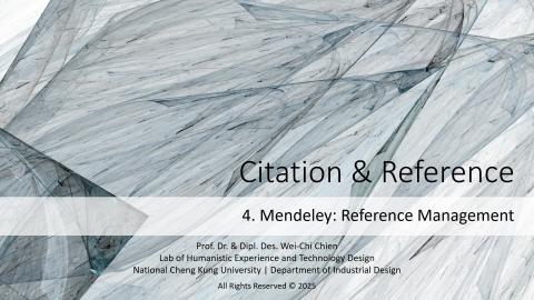 Citation & Reference - 4 reference management