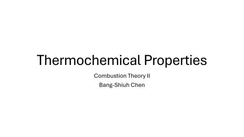 CT2 Thermochemical Properties