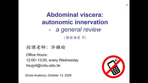Abdominal viscera-A review of autonomic innervation