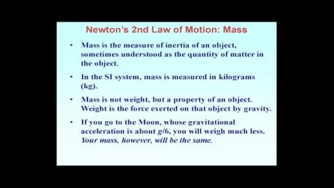 Newton's second law