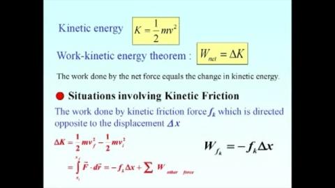 Work Kinetic energy theorem