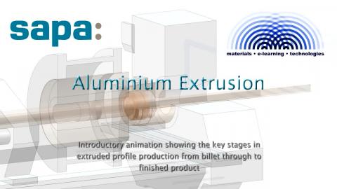 Animation of aluminium extrusion process